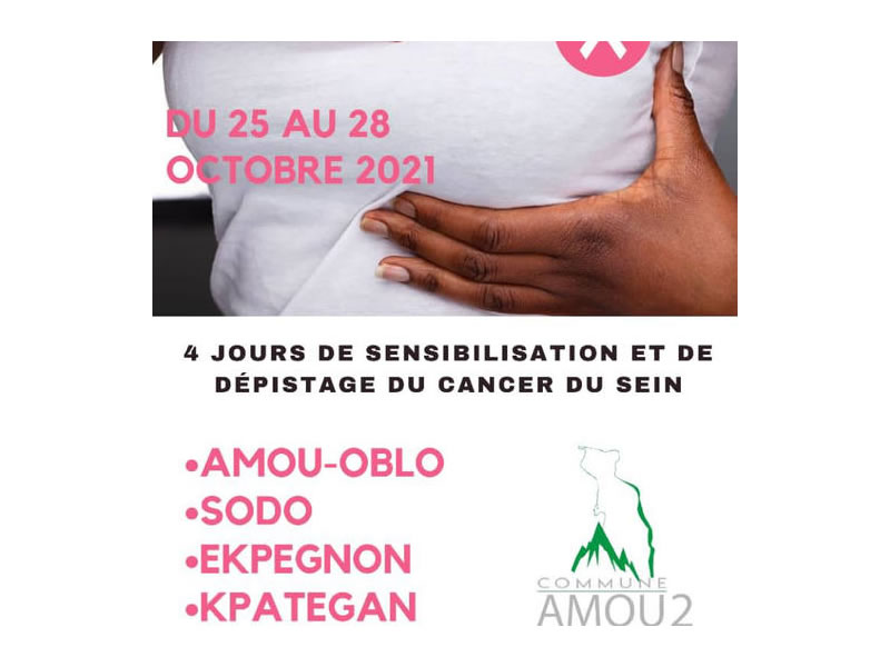 Projet de Sensibilisation de lutte contre le cancer de seins dans Amou 2