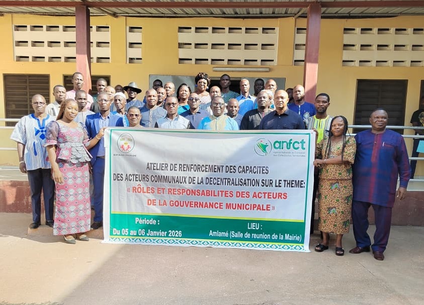 La commune d’Amou 2 a accueilli ce 14 janvier 2026, un atelier de renforcement des capacités des acteurs communaux sur l’amélioration de la gouvernance locale dans la préfecture d’Amou. La formation, organisée