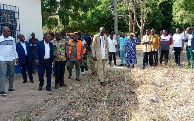 Lycée d’Amou-oblo : remise de site pour la construction d’une infirmerie