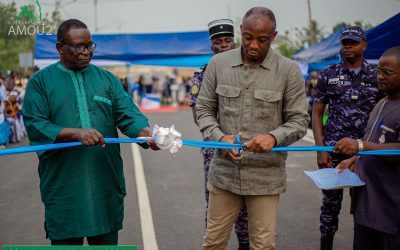 Amou-oblo : la nouvelle voie bitumée reliant l’hôpital mère-enfant à la RN5, officiellement réceptionnée